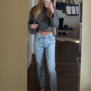 Agolde Women's Light Blue Straight Leg Jeans